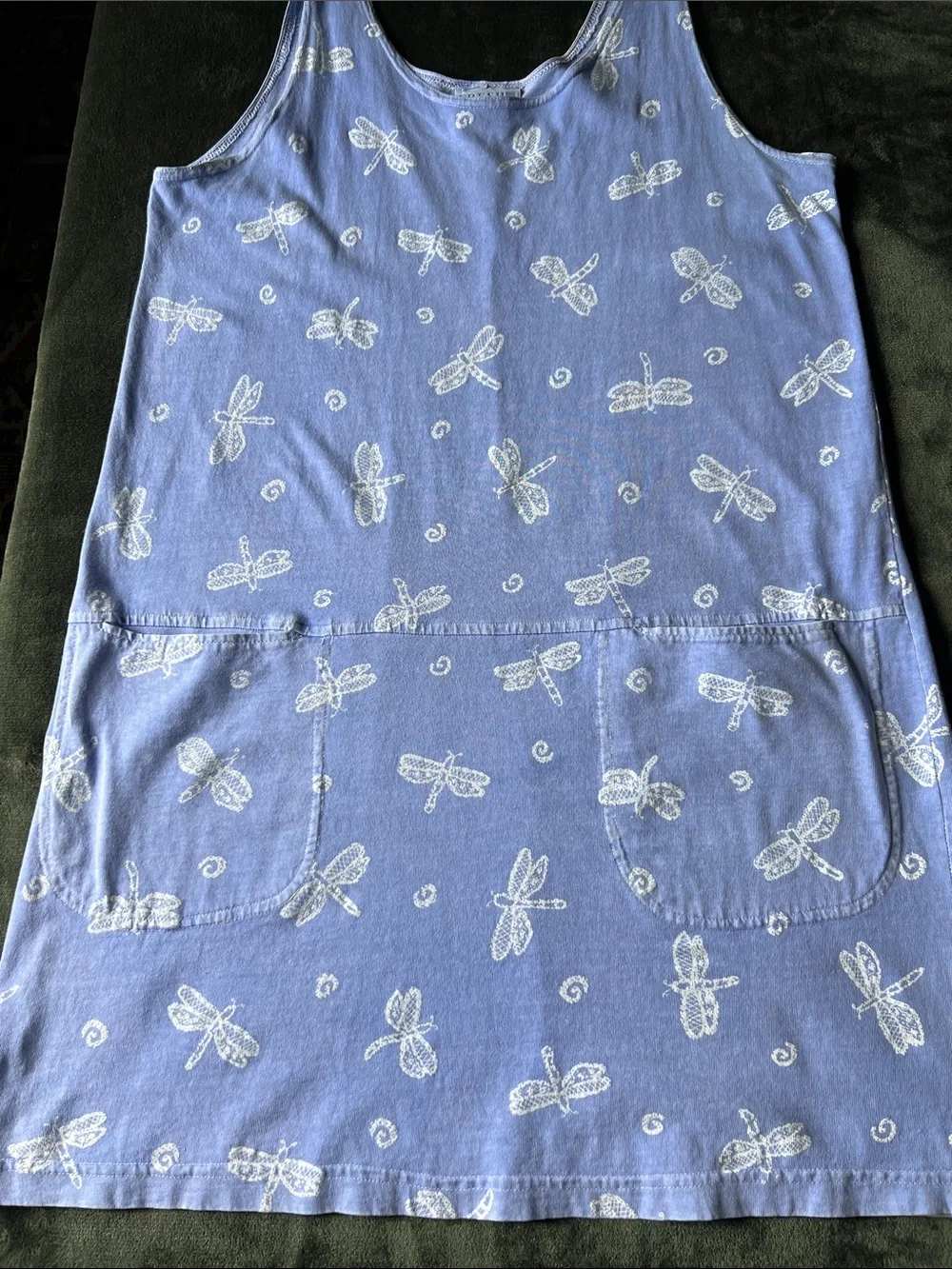 A RARE FIND- LAVENDER FRESH PRODUCE DRESS WITH TWO FRONT POCKETS.. - Picture 4 of 5